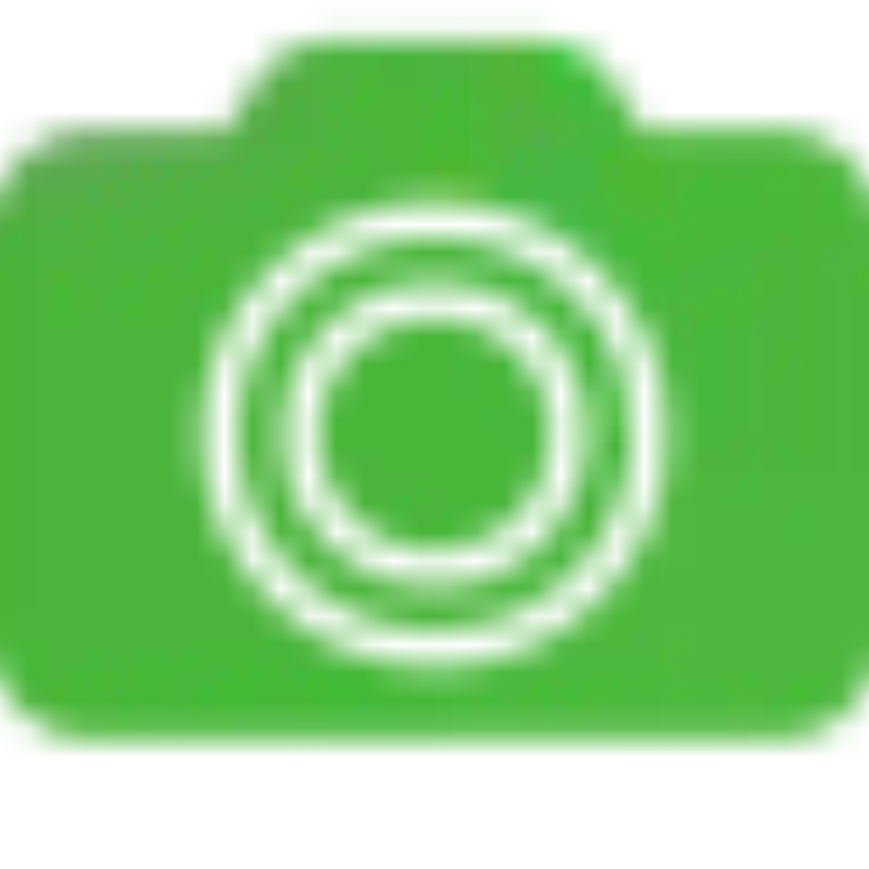 Green colour camera icon